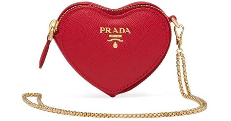 prada heart bag red|prada heart mini pouch.